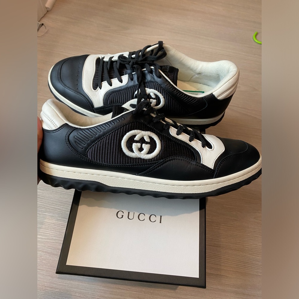 Gucci Mac 80 Black and Whitee Low Top Sneakers